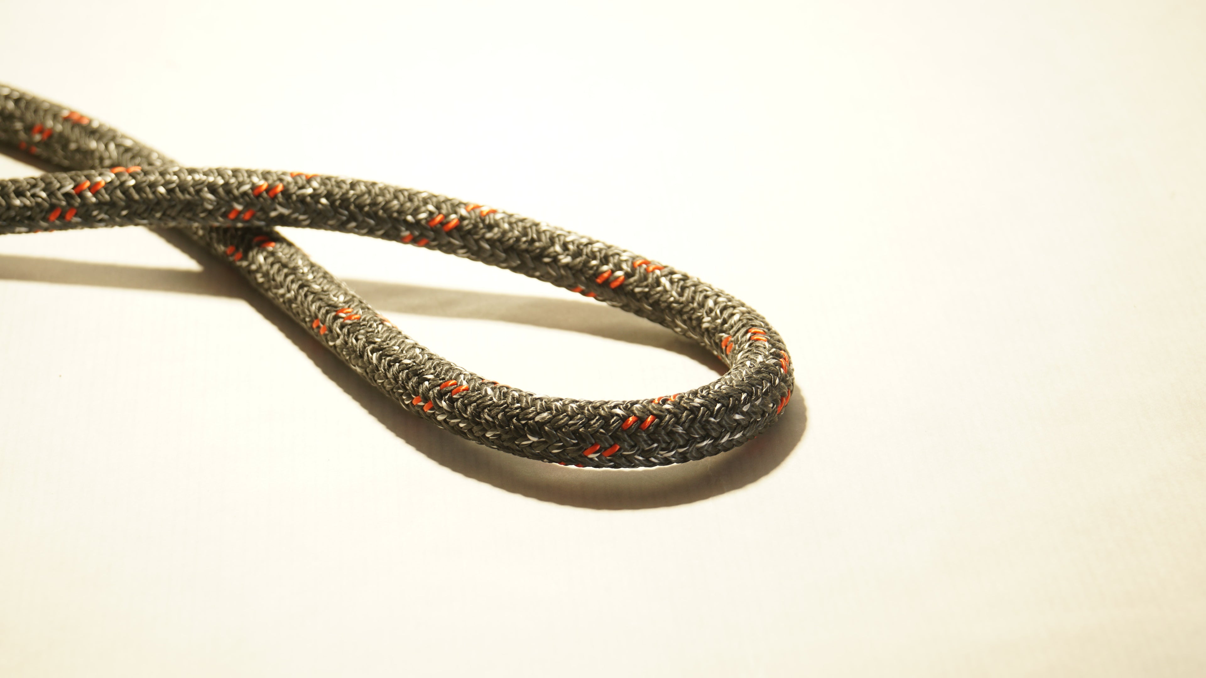Rope: 12mm Dyneema SK78 PU -Tech+Dyn+Pet (Mel/Black 2 Red Flecks) -36M Rope.- VAT INC